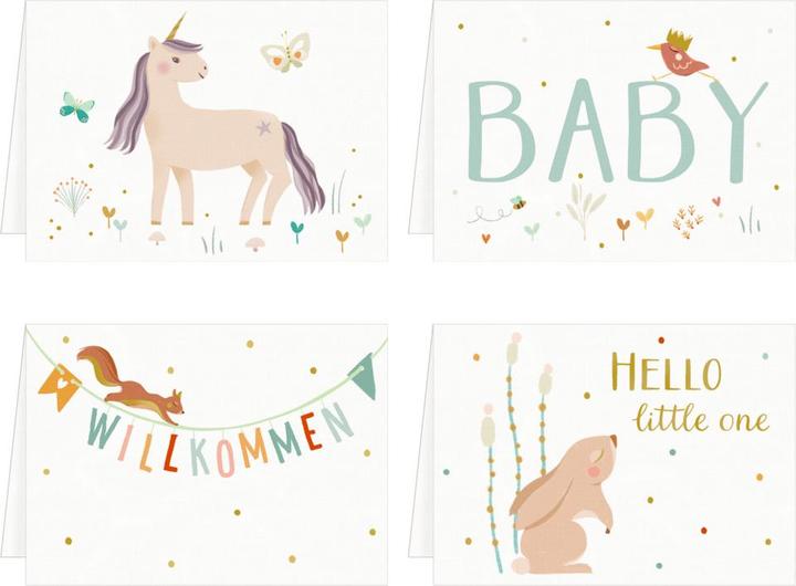Produktbild Mini-Grusskarten – Willkommen (1 Stk.)
