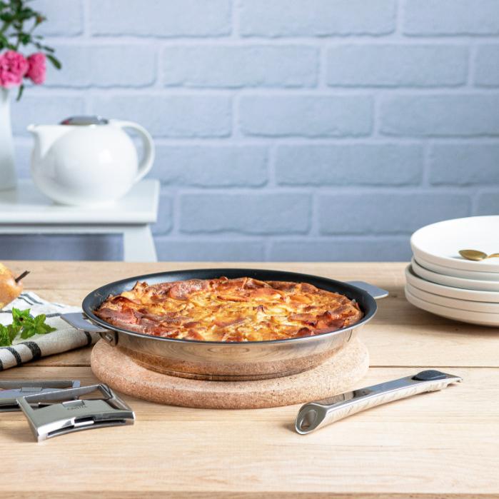 Immagine prodotto Cristel Padella Casteline Ø32cm antiaderente (32 cm, Padella per friggere, Alluminio)