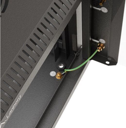 Produktbild Lanberg Szafa Instalacyjna Rack Wisząca 10 9u 300x300 Czarna Drzwi Przeszklone (Flat Pack) (9 HE, 10 Zoll Rack)