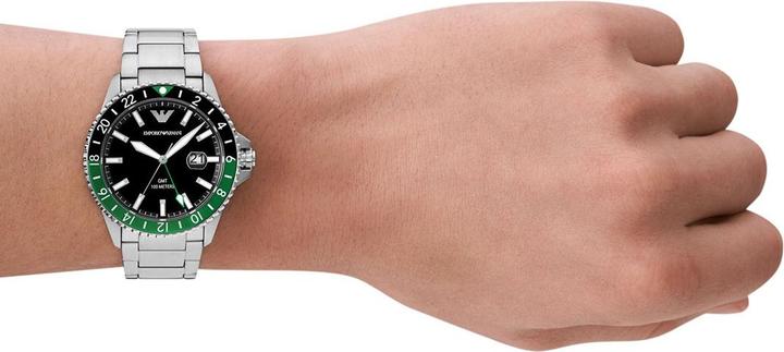 Immagine prodotto Emporio Armani Subacqueo GMT (Orologio da polso analogico, 42 mm)