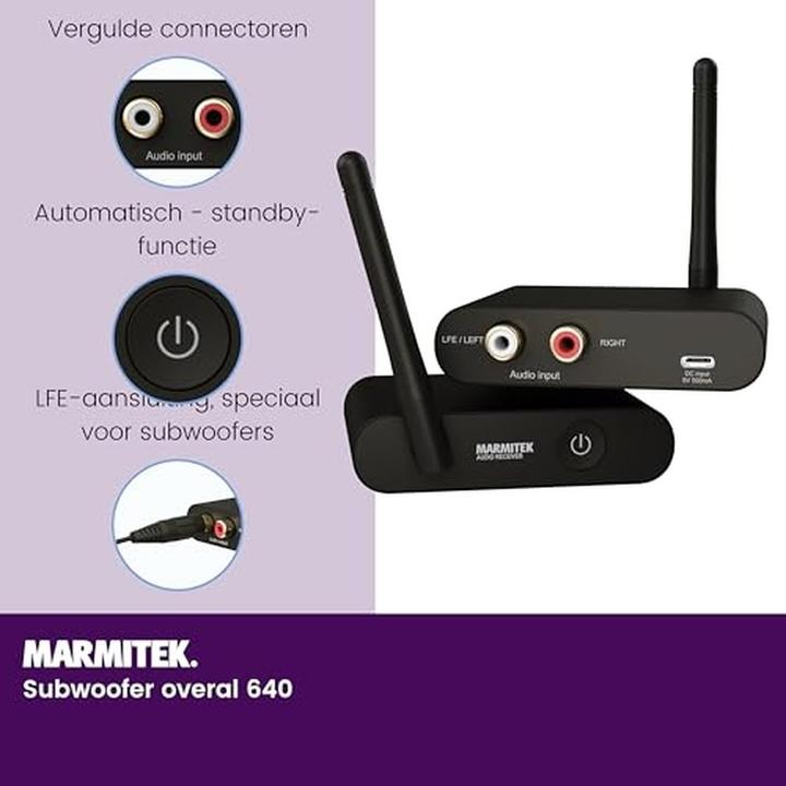 Productafbeelding Marmitek Subwoofer Anywhere 640 (20 m)