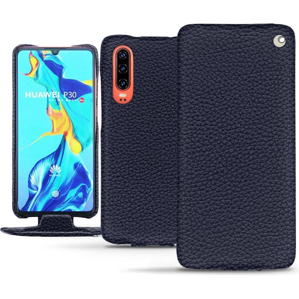 Noreve Lederschutzhülle vertikal (Huawei P30), Smartphone Hülle, Violett