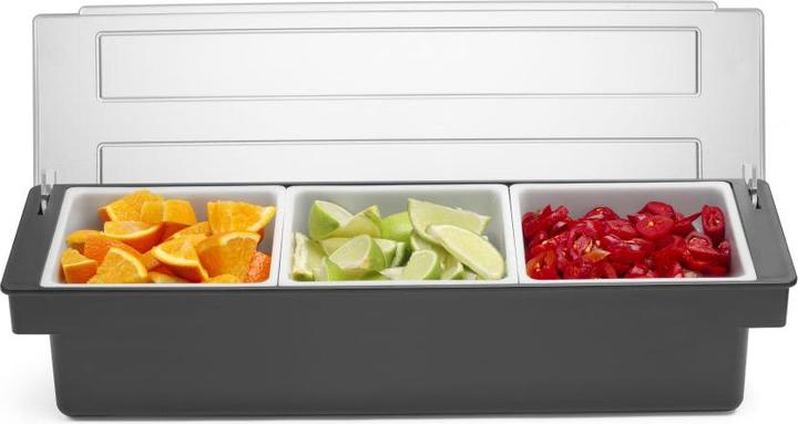 Produktbild Hendi Bar up Zutatenbox – 3 Behälter Schwarz (Bar Organizer)