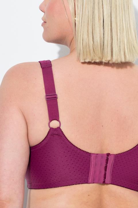 Produktbild Ulla Popken Entlastungs-BH, Struktur, ohne Bügel, Cup C - H (115 H)