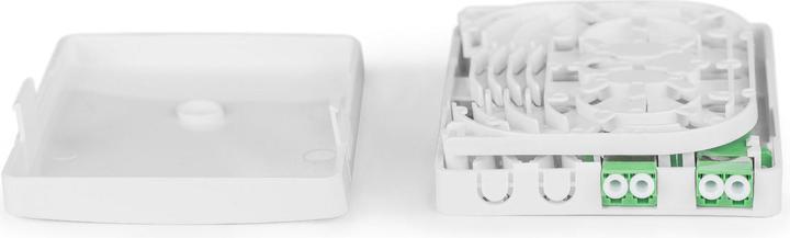 Produktbild Digitus FTTH anschlussdose mit 2x LC (APC) DX Adapter Wand montage (Netzwerk Zubehör)