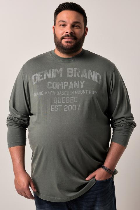 Produktbild Men+ Langarmshirt, Brustprint, Vintage Look (4XL)