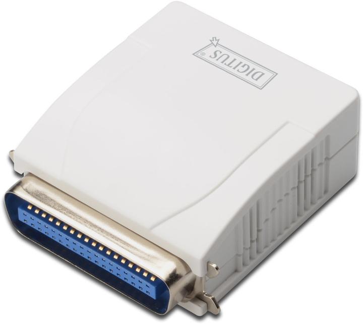 Actual product image Digitus Fast Ethernet print server 1xParallel 1xRJ-45 incl. power supply unit