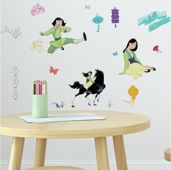 Actual product image Disney Mulan Peel And Stick Wall Decals