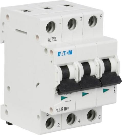 Image du produit Eaton Circuit Breaker, D Curve, 10A, 3-Pole