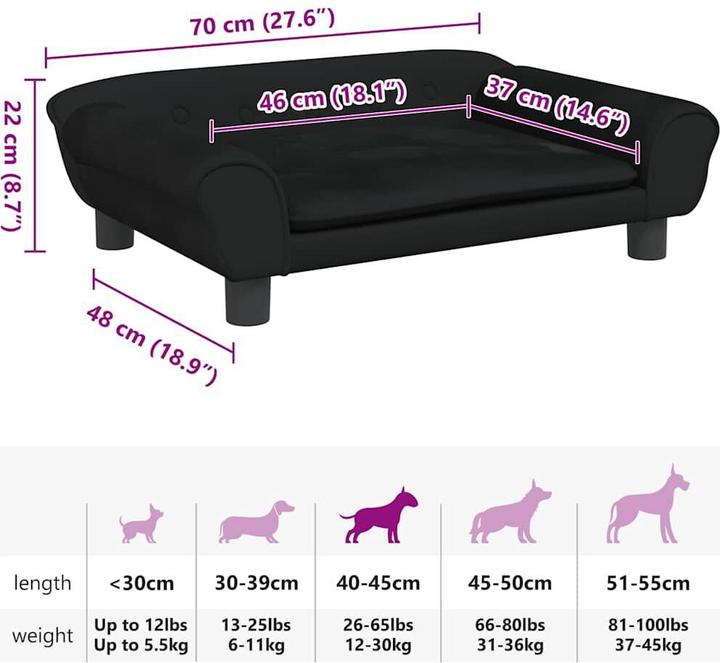 Actual product image vidaXL Hundebett (Dog)