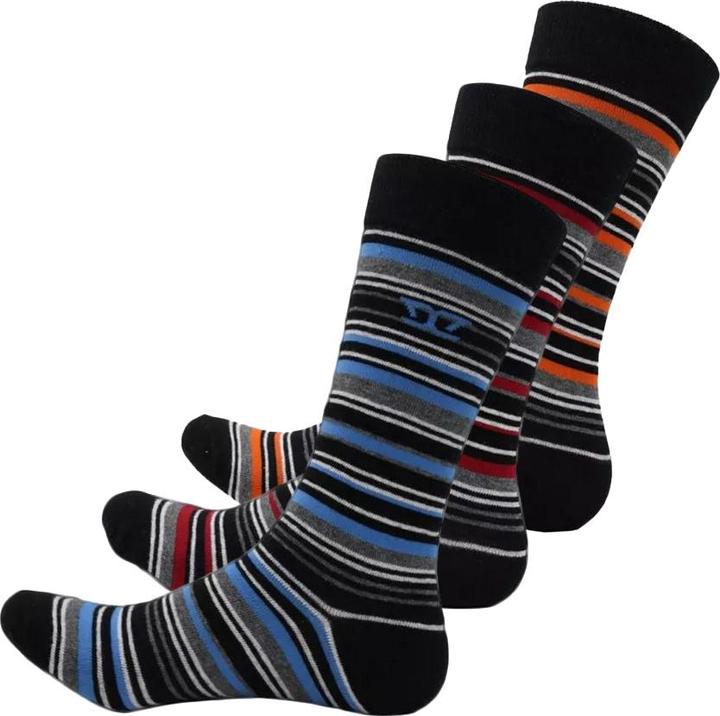 Immagine prodotto DUKE Calzini da uomo Roxton D555 a righe in cotone Kingsize (confezione da 3) (confezione da 3, 49 - 52)