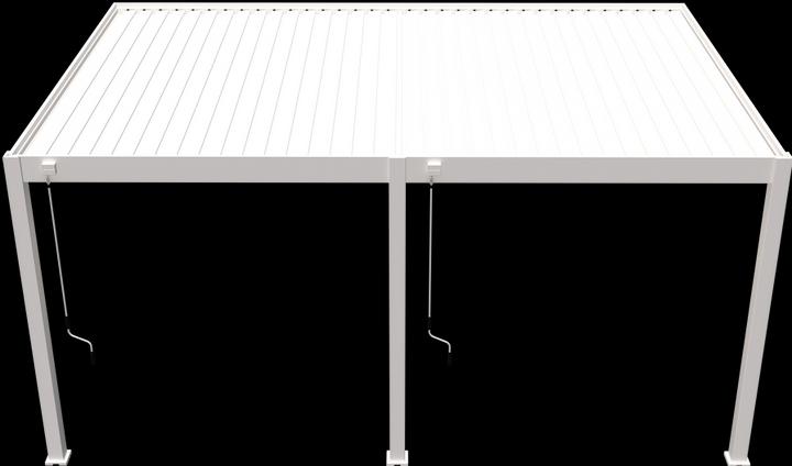 Produktbild Weide Wandpergola Deluxe Plus 3.6x5.3m Weiss (360 cm, 530 cm)