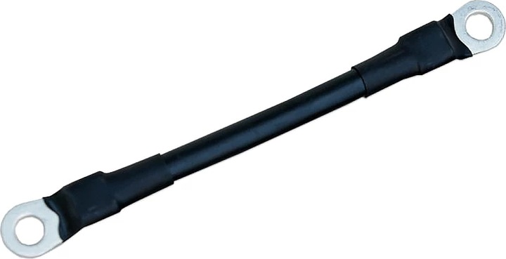 Produktbild Voltic Batteriekabel mit beidseitig M8 Ösen 40cm 50 mm² / Ø 12 mm schwarz