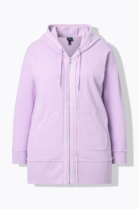 Image du produit Ulla Popken Veste à capuche, manches longues et bords francs (54)