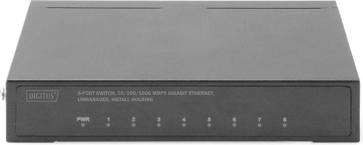 Produktbild Digitus 8-Port Gigabit Switch, Desktop, Unmanaged, Metallgehäuse (8 Ports)