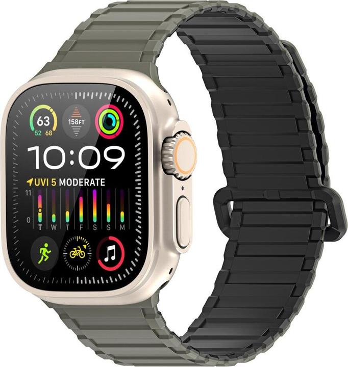 Dux Ducis KJ bracelet (42 mm, 45 mm, 44 mm, 49 mm, Silicone, Apple Watch Ultra 2, Apple Watch Series 8, Apple Watch Ultra, Apple Watch Series 5, Apple Watch Series 7, Apple Watch Series 6, Apple Watch Series 3, Apple Watch Series 4, Apple Watch SE, Apple Watch Series 9)