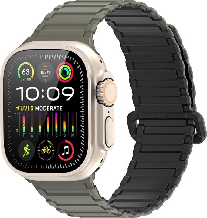 Actual product image Dux Ducis KJ bracelet (42 mm, 45 mm, 44 mm, 49 mm, Silicone, Apple Watch Ultra 2, Apple Watch Series 8, Apple Watch Ultra, Apple Watch Series 5, Apple Watch Series 7, Apple Watch Series 6, Apple Watch Series 3, Apple Watch Series 4, Apple Watch SE, Apple Watch Series 9)