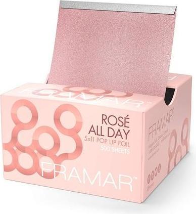Image du produit Framar Feuille d'aluminium pour cheveux gaufrés à la rose pour éclaircir et colorer les cheveux 500