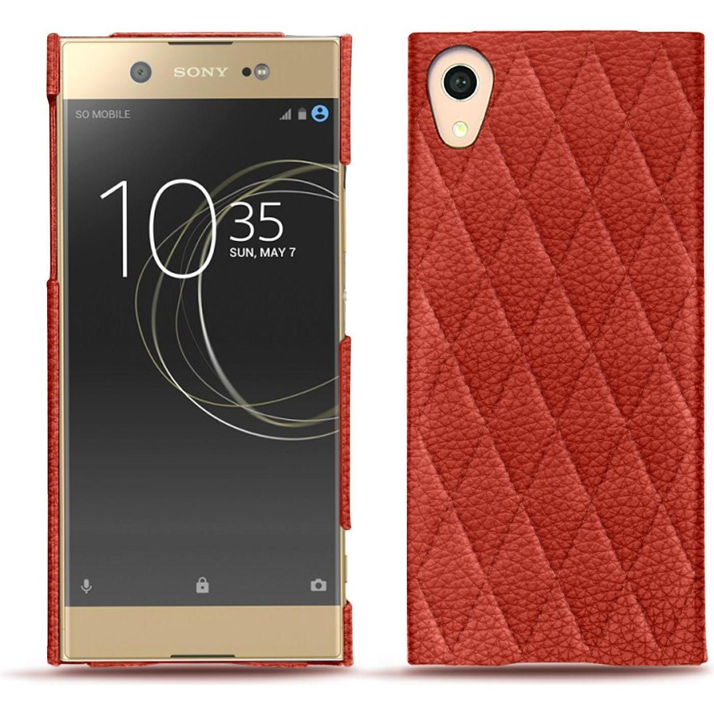 Noreve Lederschutzhülle (Sony Xperia XA1 Ultra), Smartphone Hülle, Orange