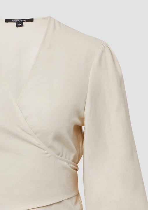 Image du produit Comma Bluse Bluse aus Leinenmix zum Knoten | x Füsun Lindner (46)