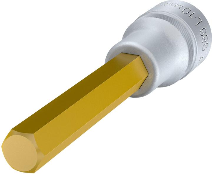 Produktbild HAZET Schraubendreher-Steckschlüsseleinsatz 986L-10 ∙ Vierkant12,5 mm (1/2 Zoll) ∙ Innen Sechskant … (10 mm)