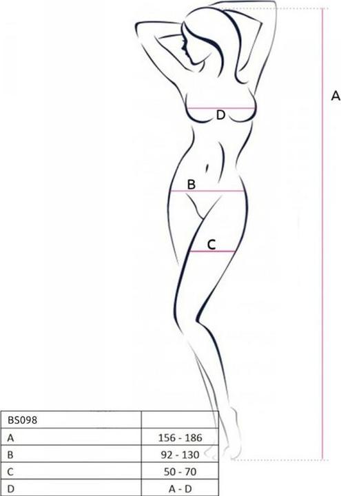 Image du produit Passion Bs098 Bodystocking Negro Talla Unica (Taille unique)