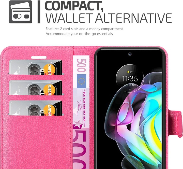 Actual product image Cadorabo Book Stand Case for Motorola EDGE 20 (Motorola Edge 20)