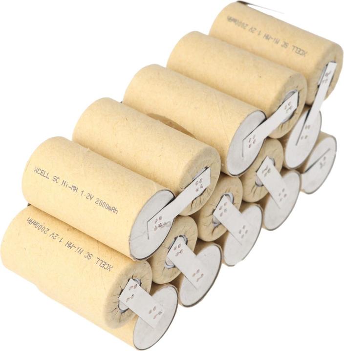 Immagine prodotto AccuCell Batteria per utensili senza alloggiamento per l'auto-installazione (15 pz., 2000 mAh, Accumulatore di carica elettrica)