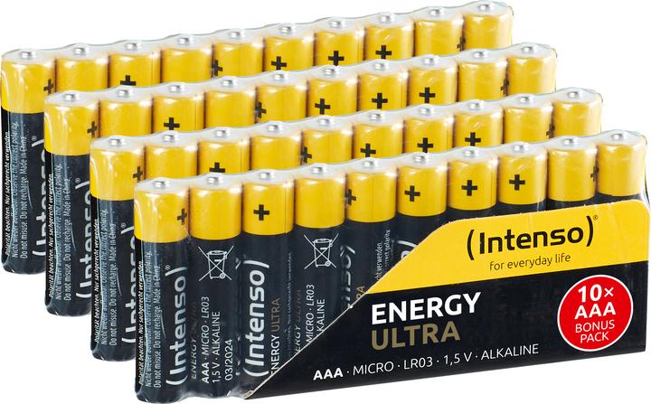 Immagine prodotto Intenso Energia Ultra (40 pz., AAA / LR03 / Micro / R03 / AM4 / MN2400 / KR03, 1250 mAh)