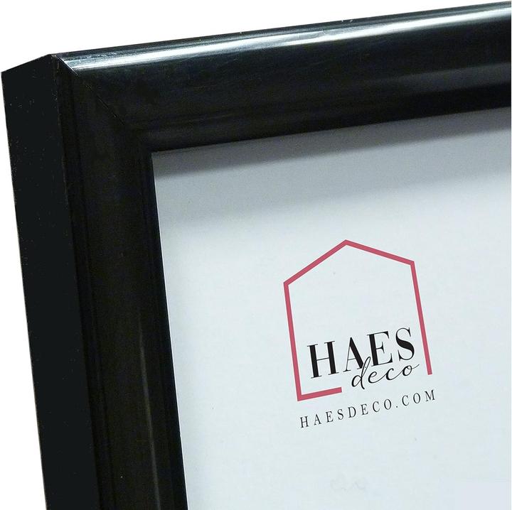 Actual product image Haes Deco Deco Kunststoff-Fotorahmen 30x30 cm EF13B Easy Frame Schwarz (30 x 30 cm)