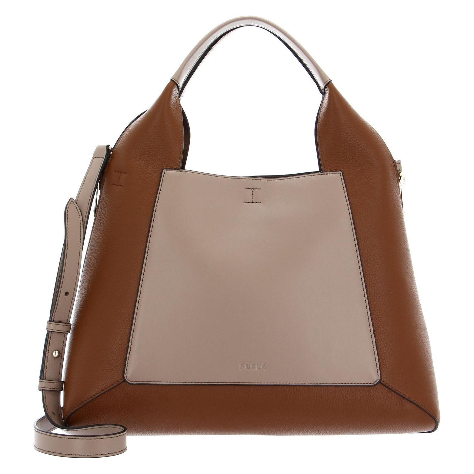 Furla, Damen, Handtasche, Gilda Tote Bag, Beige, Braun