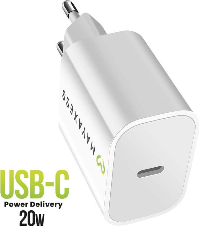 Produktbild Mayaxess USB-C Ladegerät 20W iPhone 17 Pro Max (20 W)