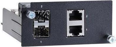 Actual product image Moxa PM-7500-2GTXSFP - Gigabit Ethernet module with 2 1001000BaseSFP or 2 1001000BaseT(X)