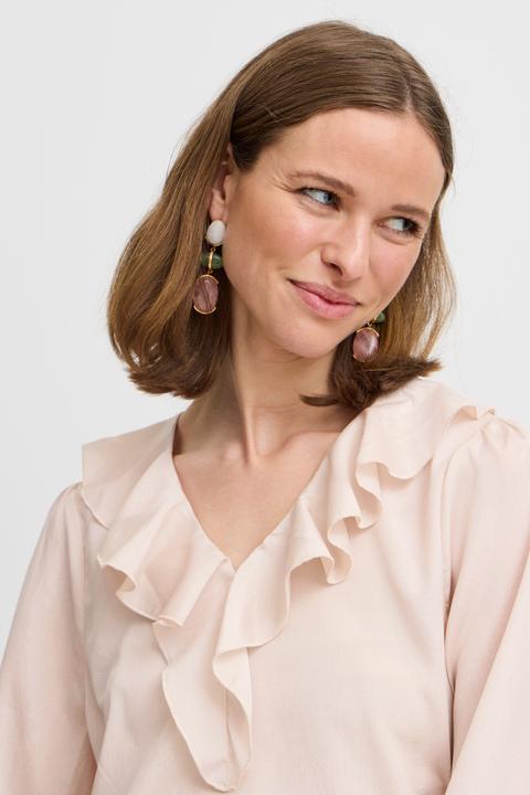 Actual product image B.young BYHANIKO SS FRILL BLOUSE 20816419 (46)