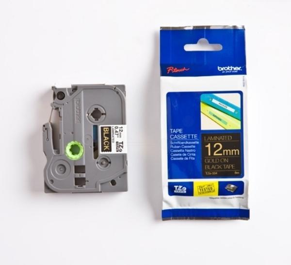 Produktbild Brother Tze-334 (1.20 cm, Gold, Schwarz)