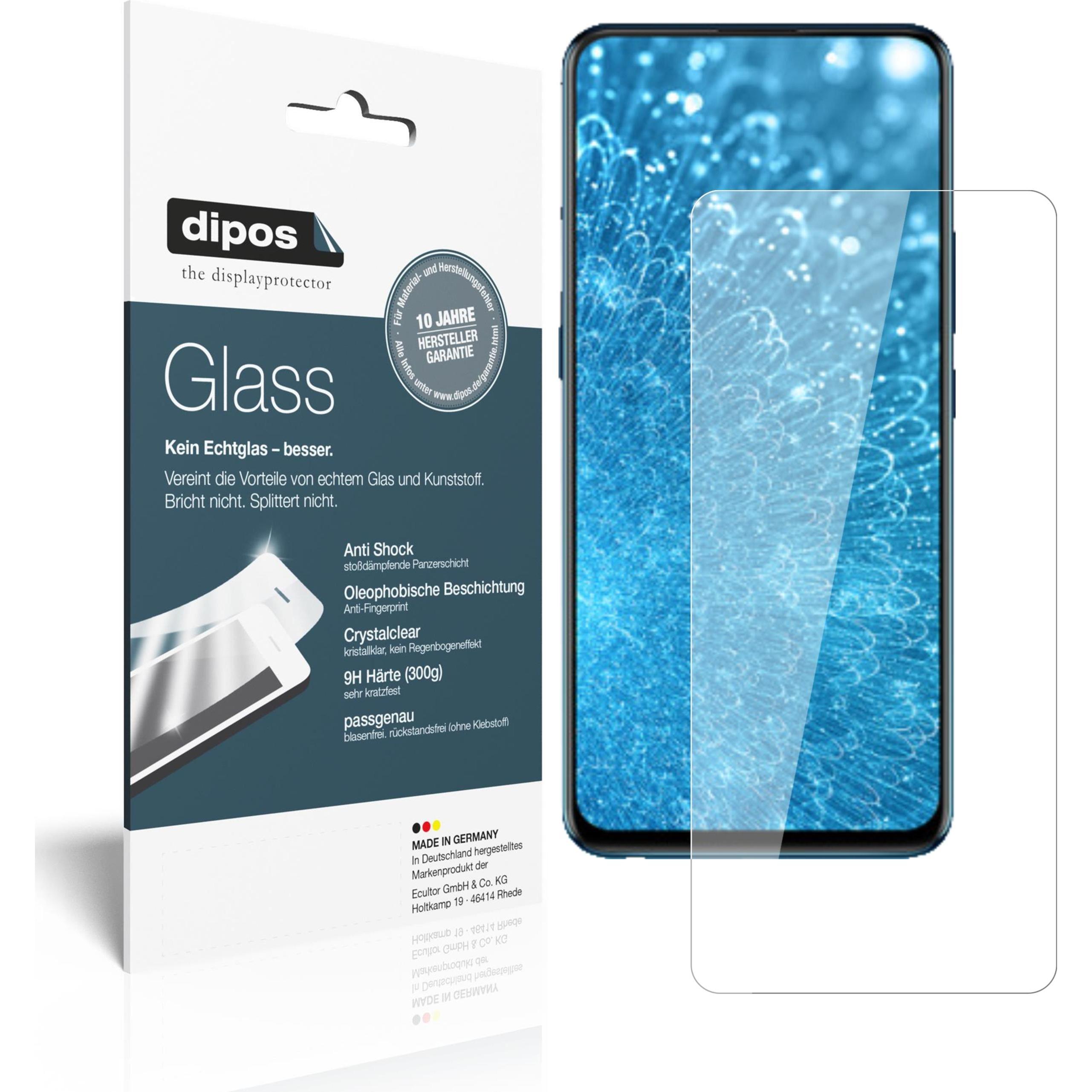 Dipos Displayschutz Anti-Shock (2 Stück, Vivo S1 Pro), Smartphone Schutzfolie, Transparent