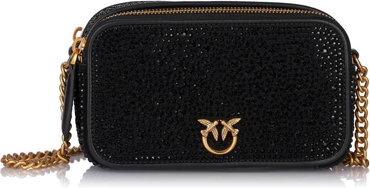 Pinko Camera Case Camoscio Full Strass Damestas