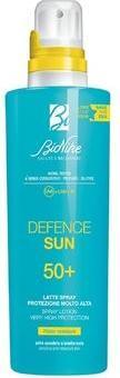 Image du produit BioNike Defence Sun Milk Spray for Sensitive and Skin-Friendly Skin SPF 50+ Waterproof 200ml (Lait solaire, SPF 50, 200 ml)