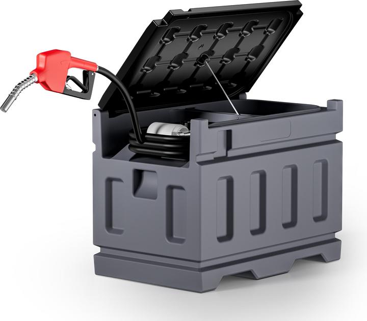 Produktbild Wiltec 180l mobile Tankanlage 12V Pumpe Kraftstoffbehälter Dieseltankstelle