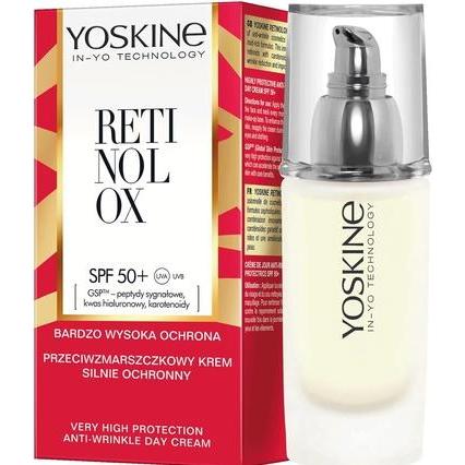 Yoskine, Gesichtscreme, Retinolox Anti-Falten Tagescreme mit hohem LSF 50+ (30 ml, Tagescreme, SPF 50+)