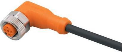 Actual product image IFM electronic Angled cable socket EVC074 M12 5p AC/DC, hfr Assembled sensor-actuator cable 40