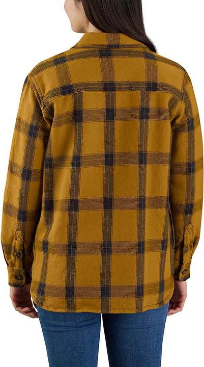 Immagine prodotto Carhartt Camicia da donna in twill pesante con vestibilità ampia, di colore marrone. (S)