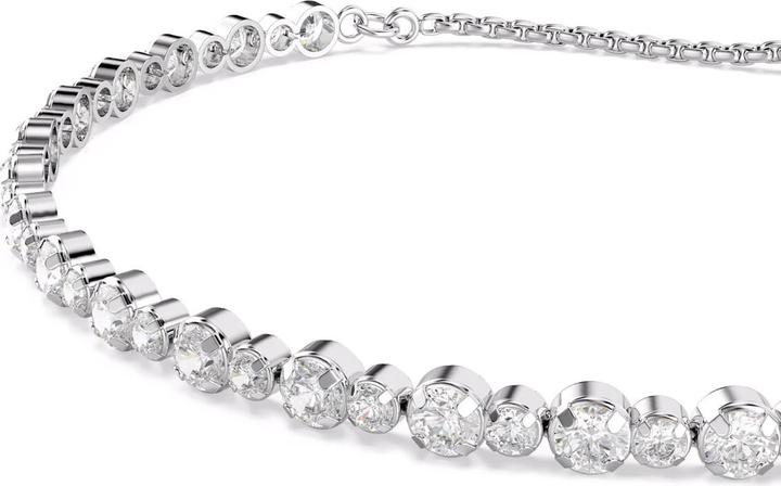 Immagine prodotto Swarovski Matrix Tennis Armband Gemischte Rundschliffe Weiss (24 cm, Metallo Swarovski)