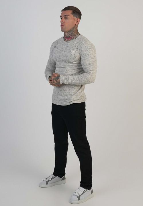 Immagine prodotto Siksilk Langarmshirt Long Sleeve Marl T-Shirt (L)