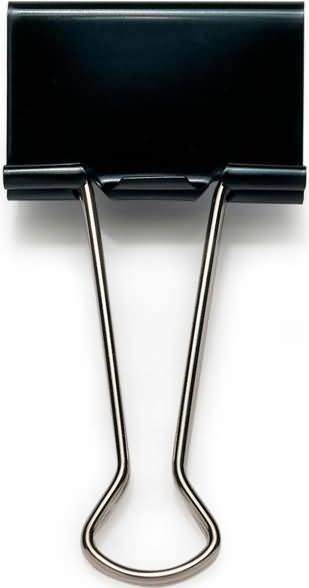 Produktbild Rapesco Foldback-Klammern, Breite: 25 mm, schwarz (10x)