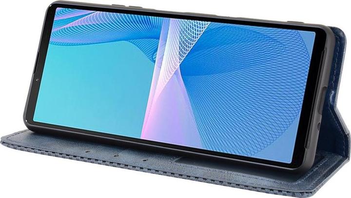 Produktbild Cover-Discount Xperia 10 III - Stand Flip Case Hülle blau (Sony Xperia 10 III)