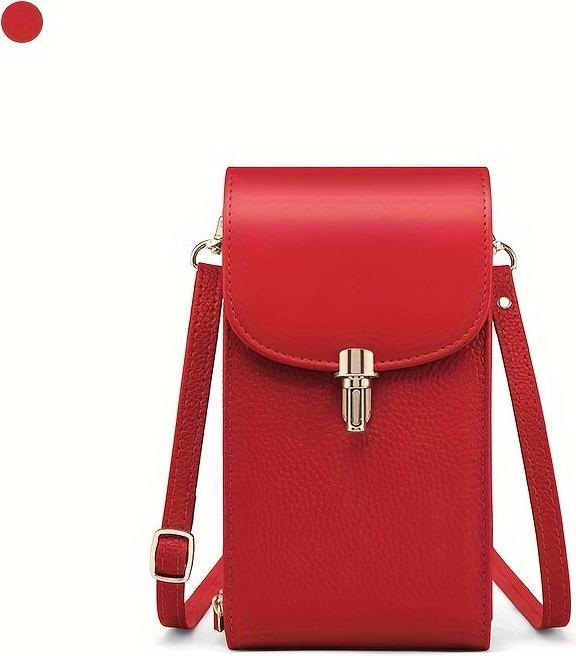 Immagine prodotto Only-Bags.Store Custodia per cellulare in vera pelle, borsa a tracolla, borsa a spalla, 8 scomparti per carte di