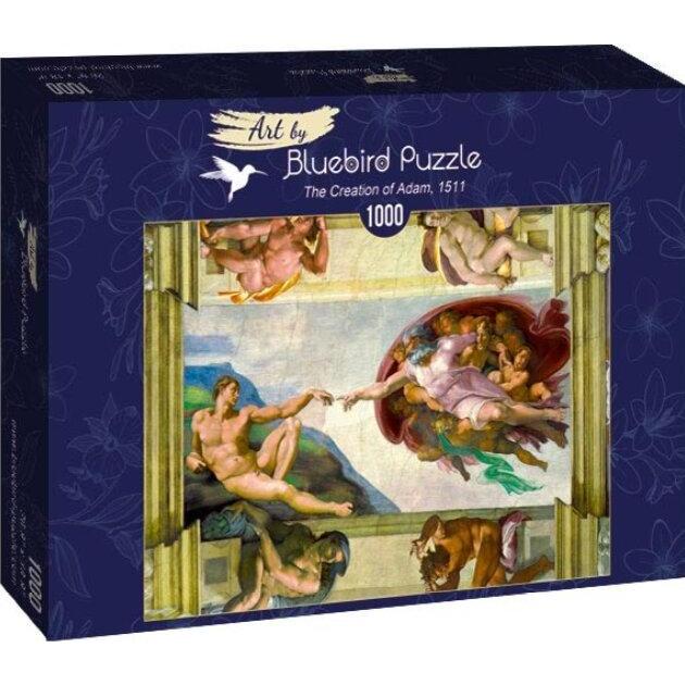 Bluebird Puzzle 1000 pieces Michelangelo - The Creation of Adam, 1511 (1000 Teile)