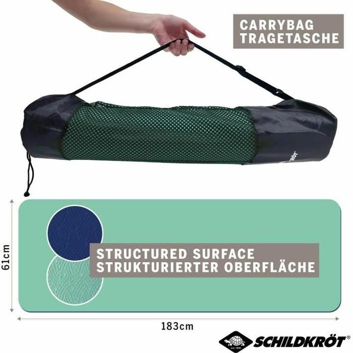 Actual product image Schildkröt Fitness mat navy mint 180 x 60 x 0.4 cm (4 mm)