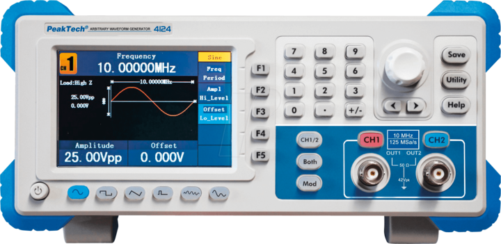 Actual product image Peaktech P 4124 Arbitrary signal generator